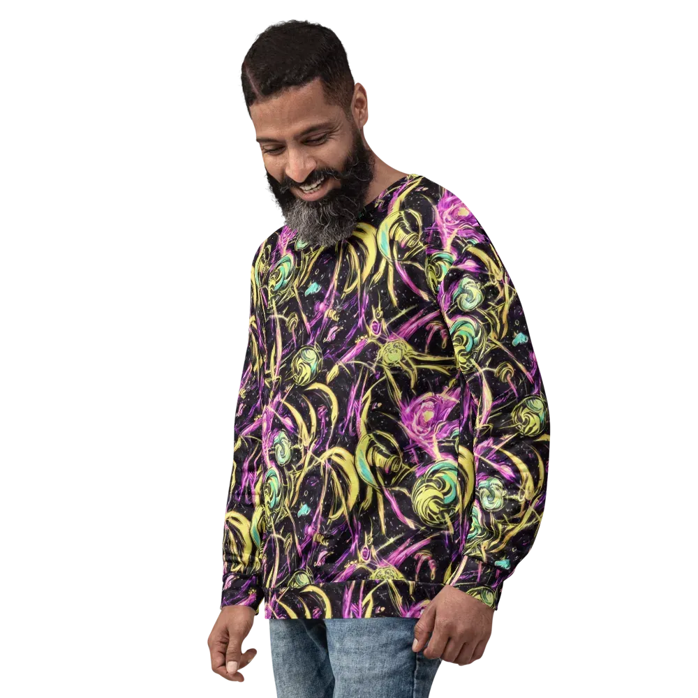 Nightfire Flux on Sweatshirt — Left Front