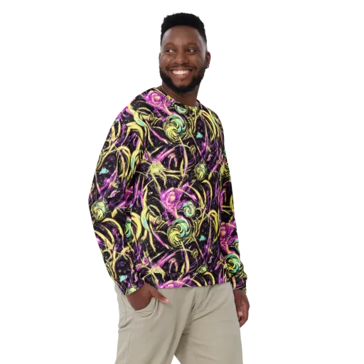 Nightfire Flux on a Sweatshirt