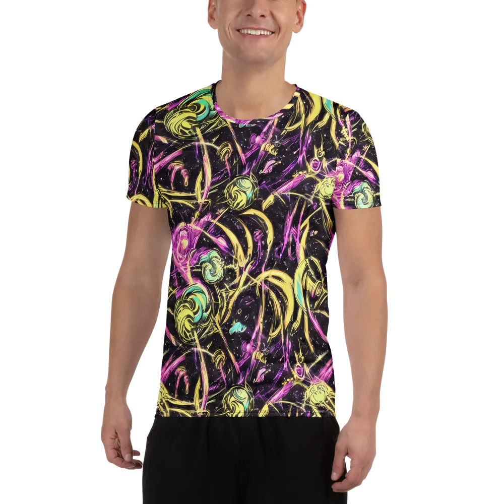 Nightfire Flux on Men's Athletic T-Shirt — Front