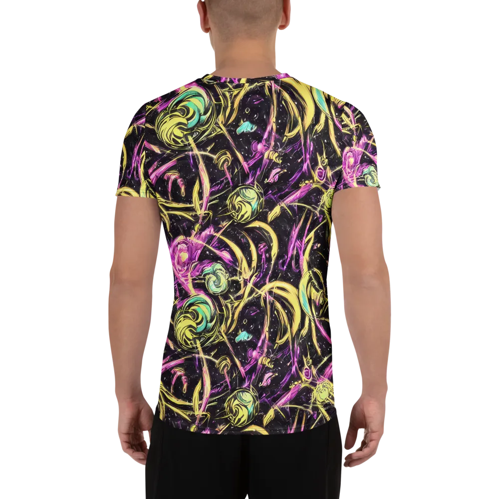 Nightfire Flux on Men's Athletic T-Shirt — Back