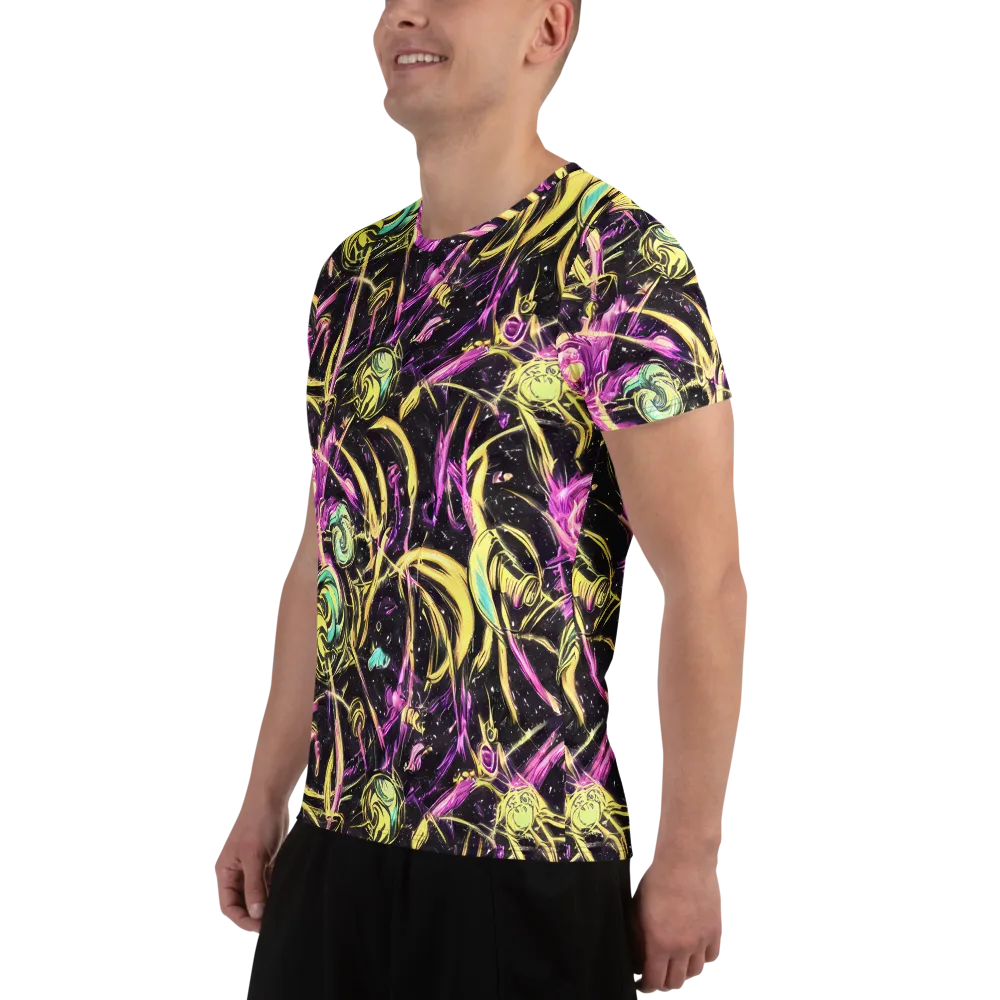 Nightfire Flux on Men's Athletic T-Shirt — Left