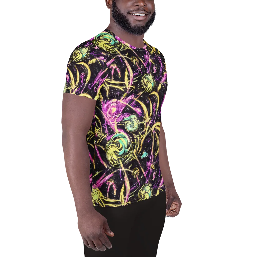 Nightfire Flux on Men's Athletic T-Shirt — Right