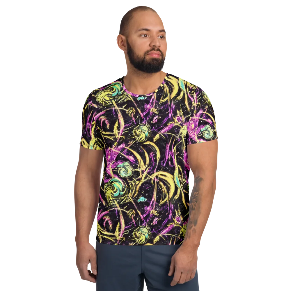 Nightfire Flux on Men's Athletic T-Shirt — Front