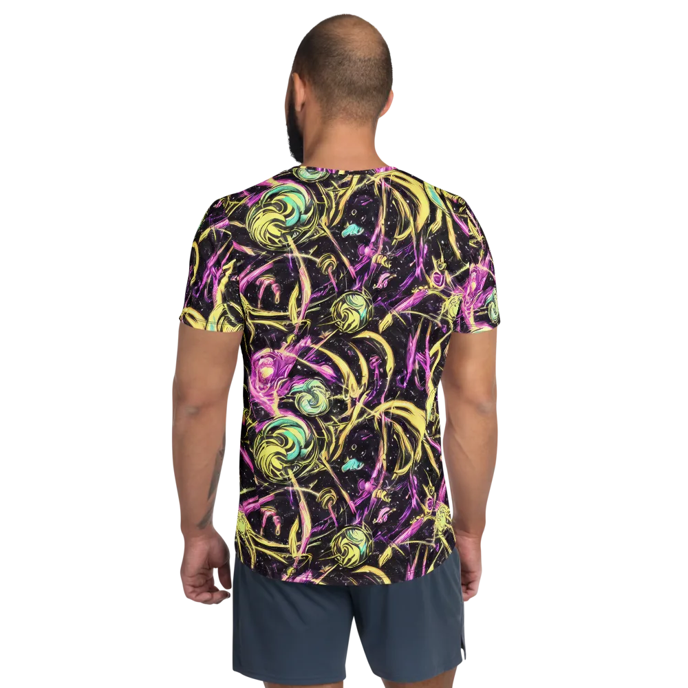 Nightfire Flux on Men's Athletic T-Shirt — Back