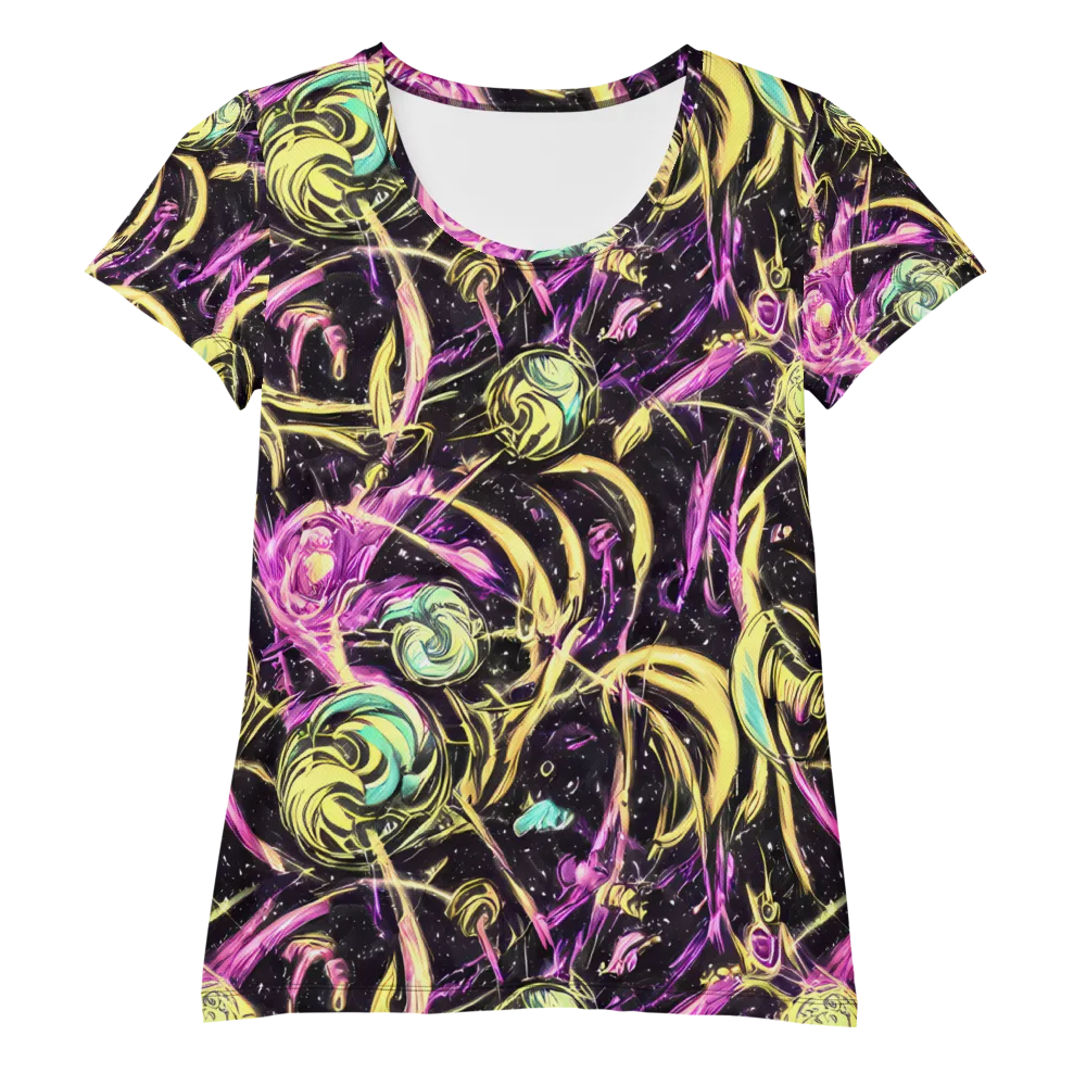 Nightfire Flux on Women's Athletic T-Shirt — Front