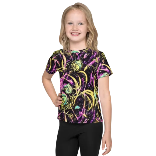 Nightfire Flux on a Kids Crew Neck T-Shirt