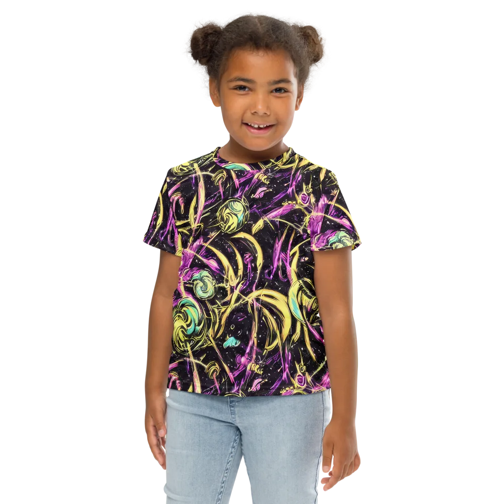 Nightfire Flux on Kids Crew Neck T-Shirt — Front
