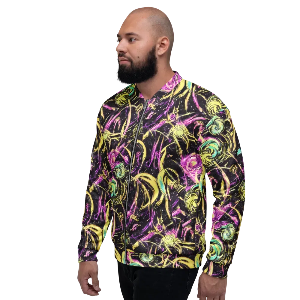 Nightfire Flux on Bomber Jacket — Left