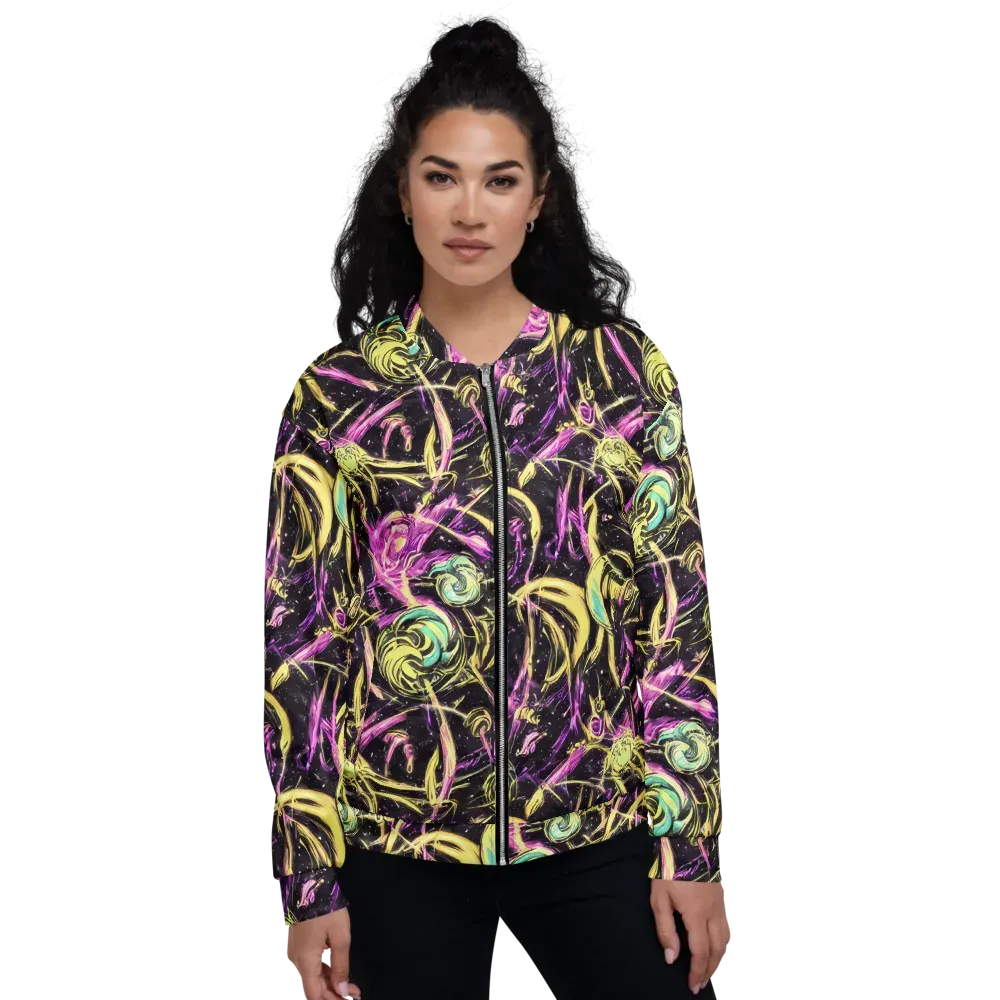 Nightfire Flux on Bomber Jacket — Front