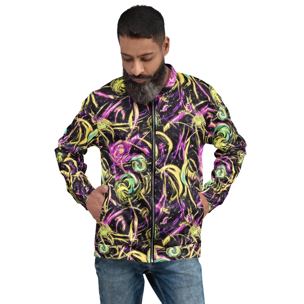 Nightfire Flux on Bomber Jacket — Front