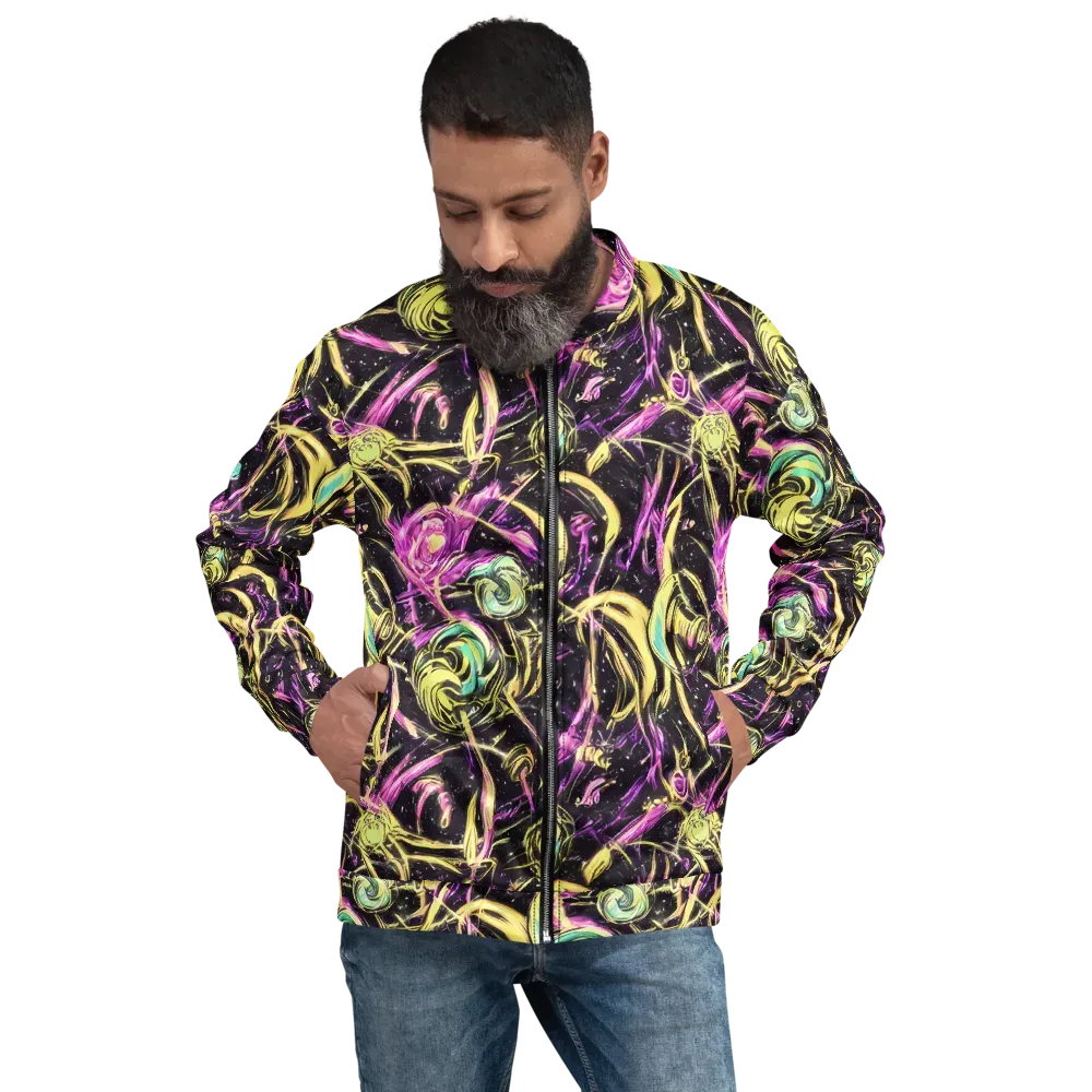 Nightfire Flux on Bomber Jacket — Front