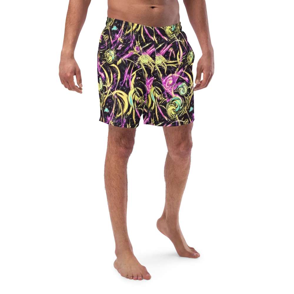 Nightfire Flux on Swim Trunks — Front