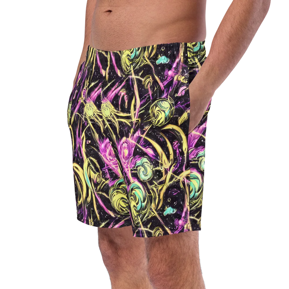 Nightfire Flux on Swim Trunks — Left Front