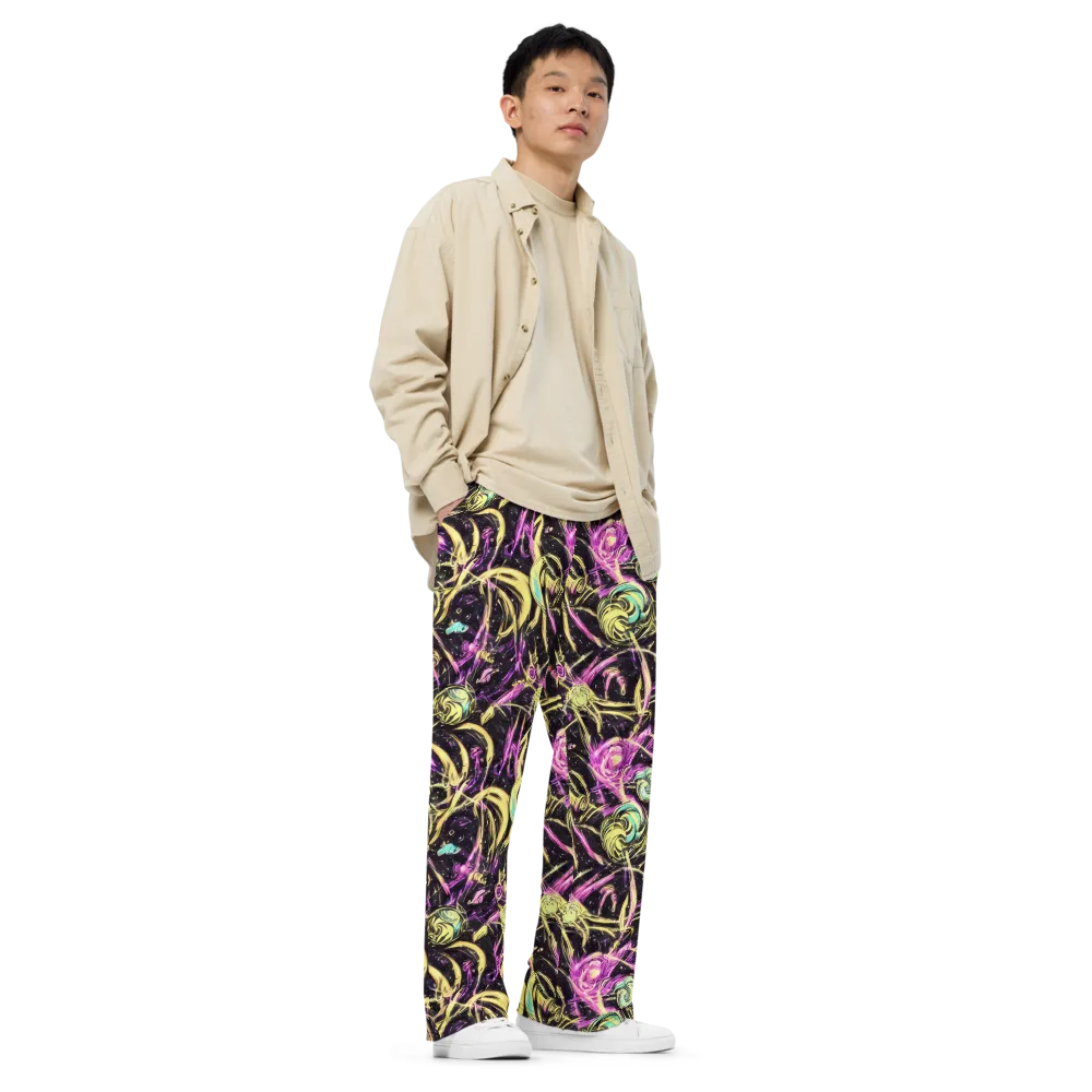 Nightfire Flux on Wide-Leg Pants — Right Front