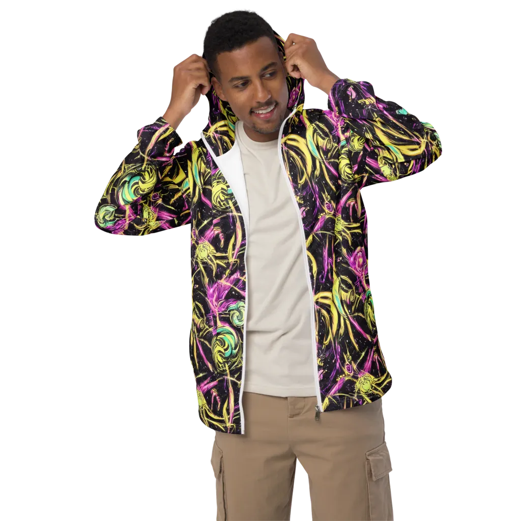 Nightfire Flux on Men's Windbreaker — Front