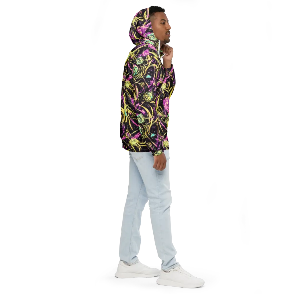 Nightfire Flux on Men's Windbreaker — Right