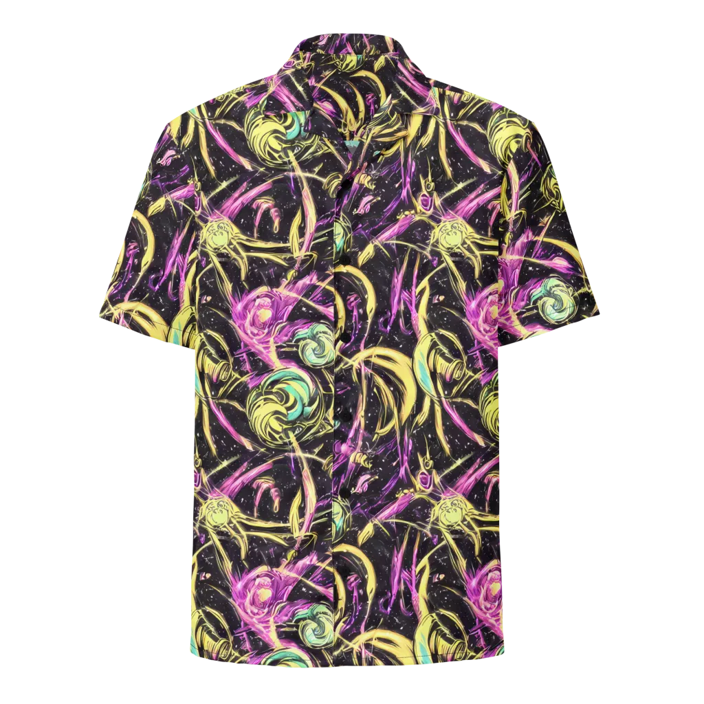 Nightfire Flux on Button Shirt — Front