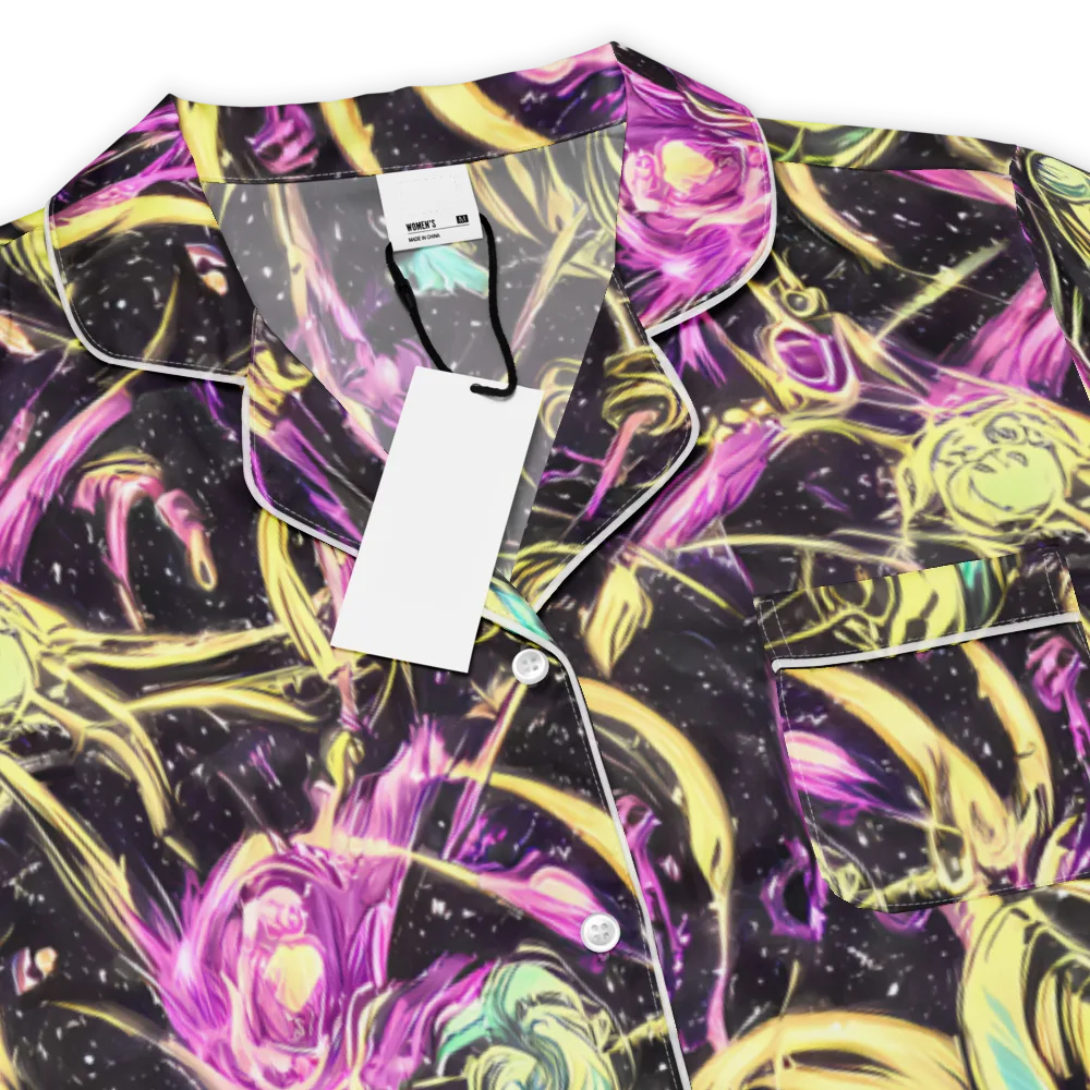 Nightfire Flux on Women's Short Sleeve Pajama Top — Product details