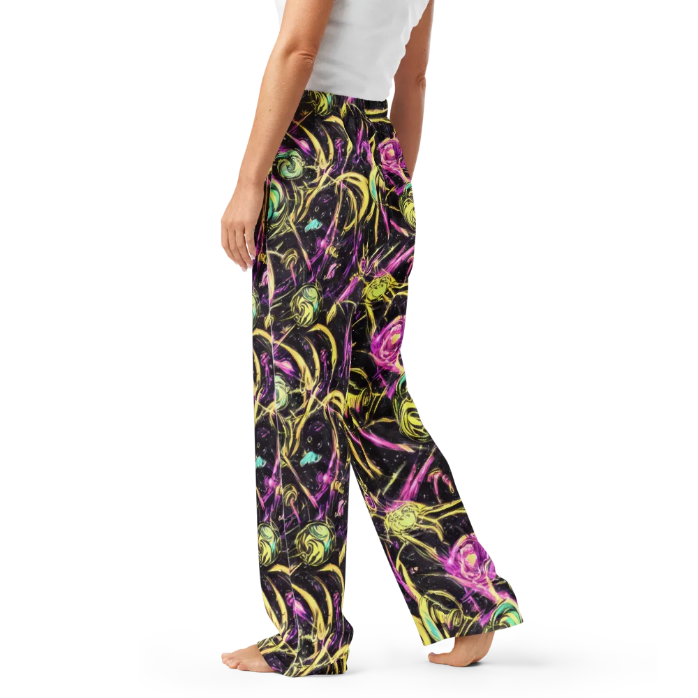Nightfire Flux on Women's Pajama Pants — Left