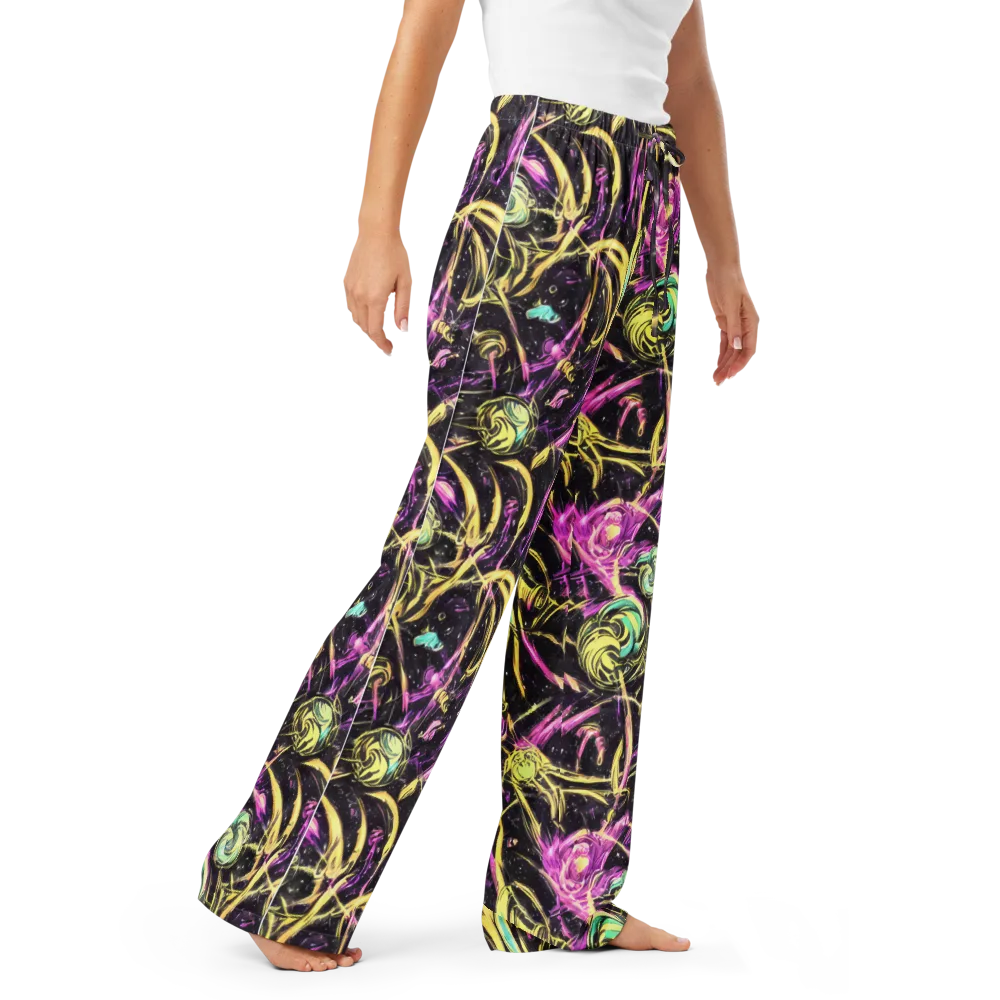 Nightfire Flux on Women's Pajama Pants — Right Front
