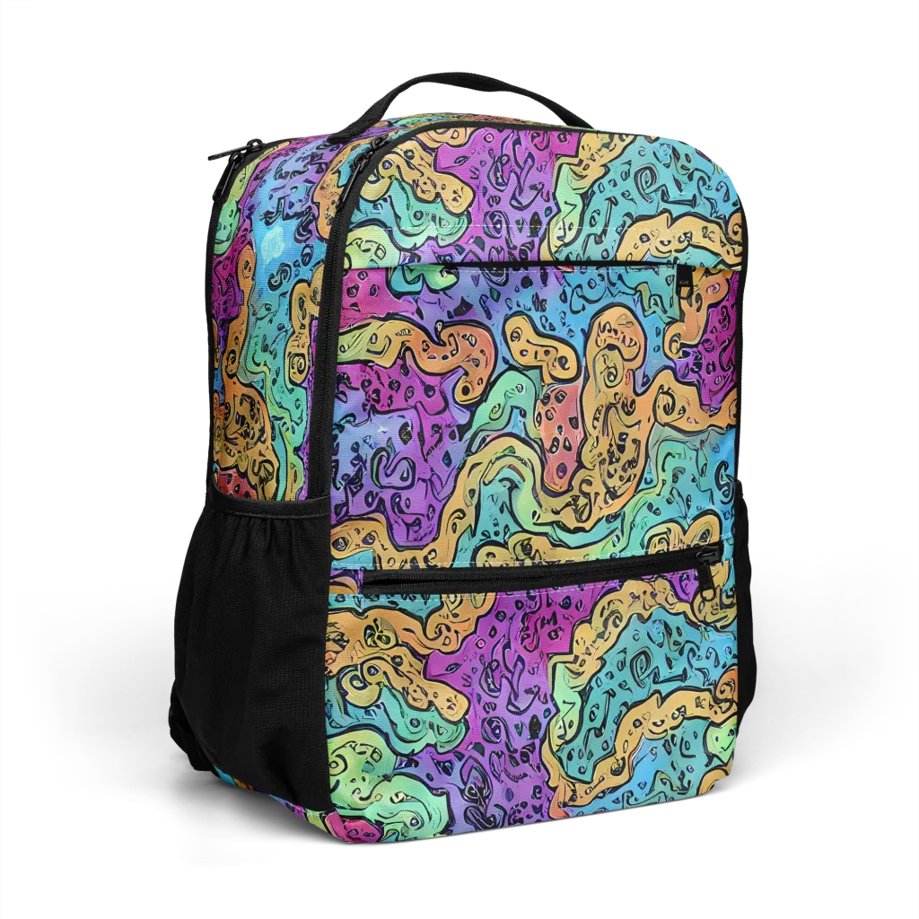 Intergalactic Graffiti on Utility Backpack — Right Front