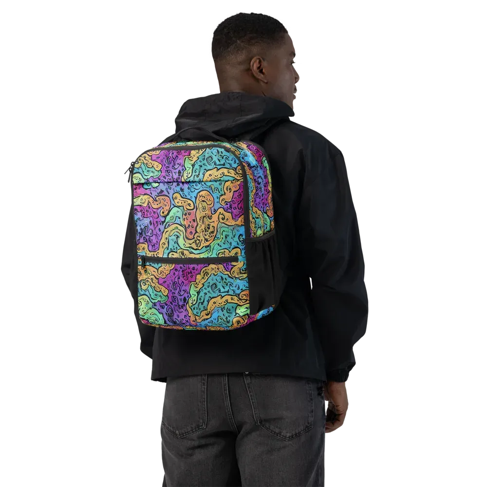 Intergalactic Graffiti on Utility Backpack — Back