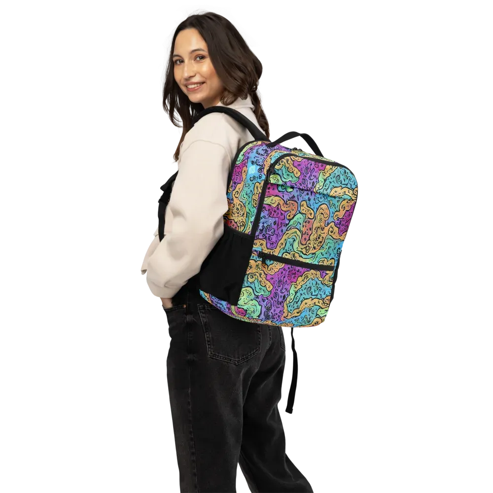 Intergalactic Graffiti on Utility Backpack — Back
