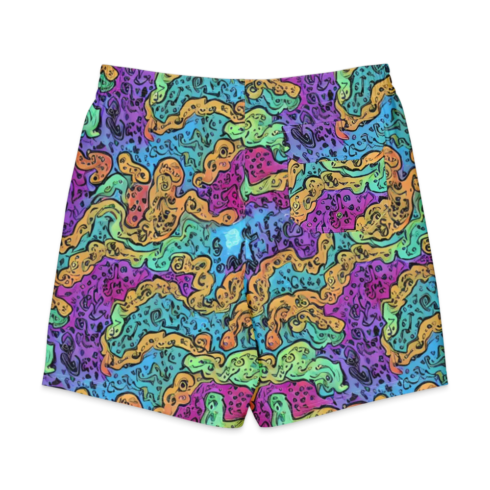 Intergalactic Graffiti on Men's Board Shorts — Back