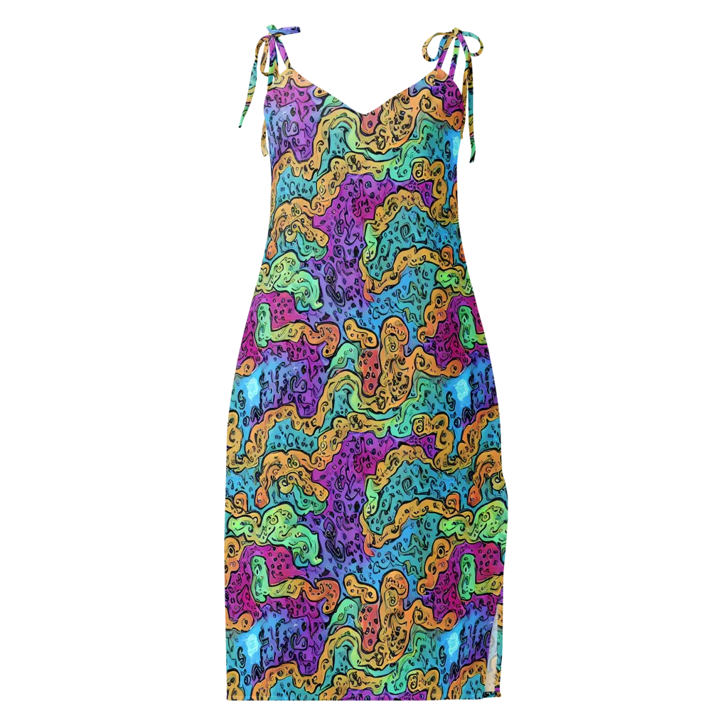 Intergalactic Graffiti on Slip Dress — Front