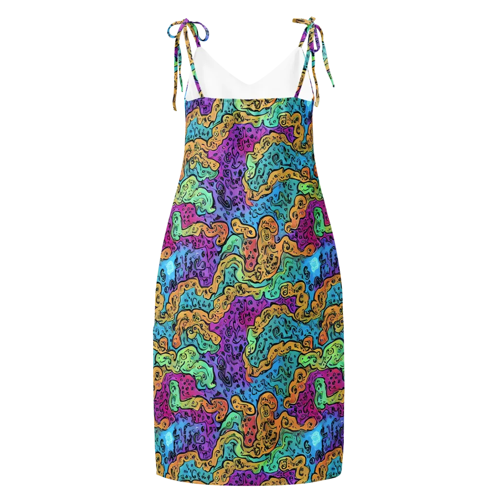 Intergalactic Graffiti on Slip Dress — Back