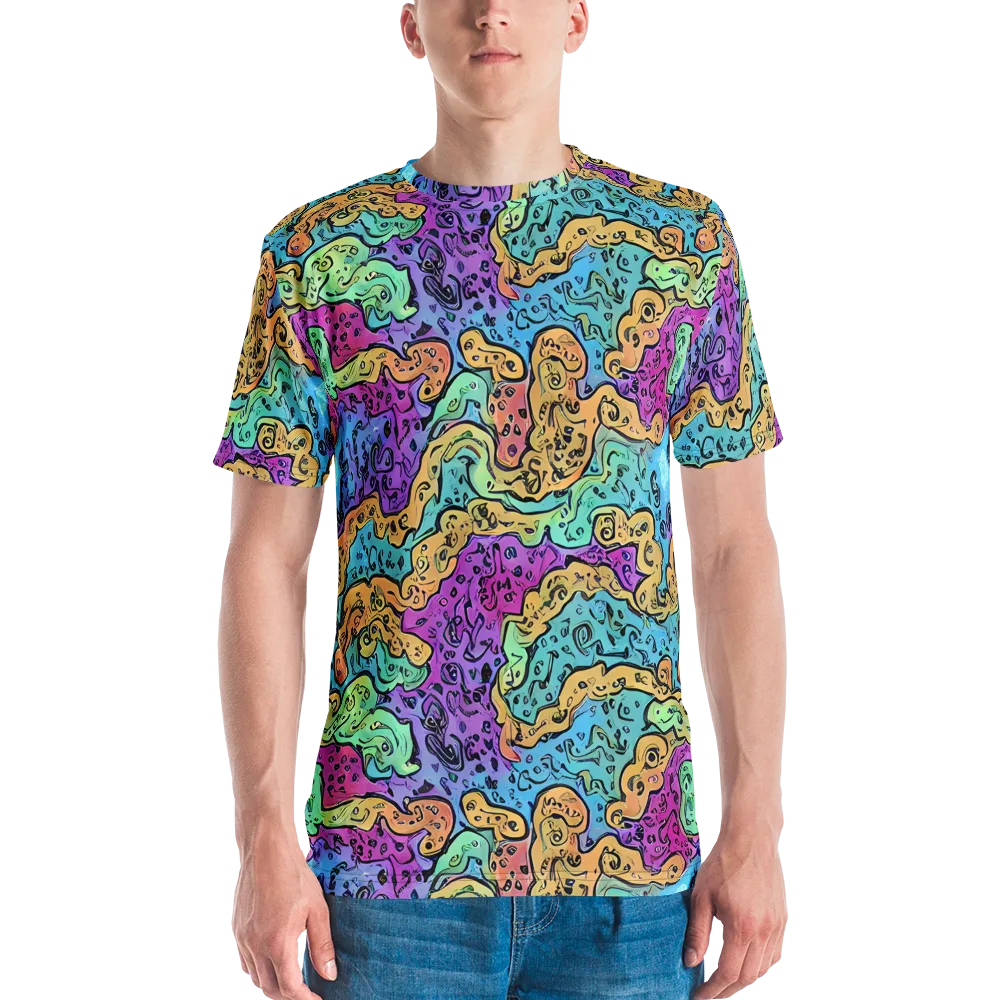 Intergalactic Graffiti on Men's Crew Neck T-Shirt — Front