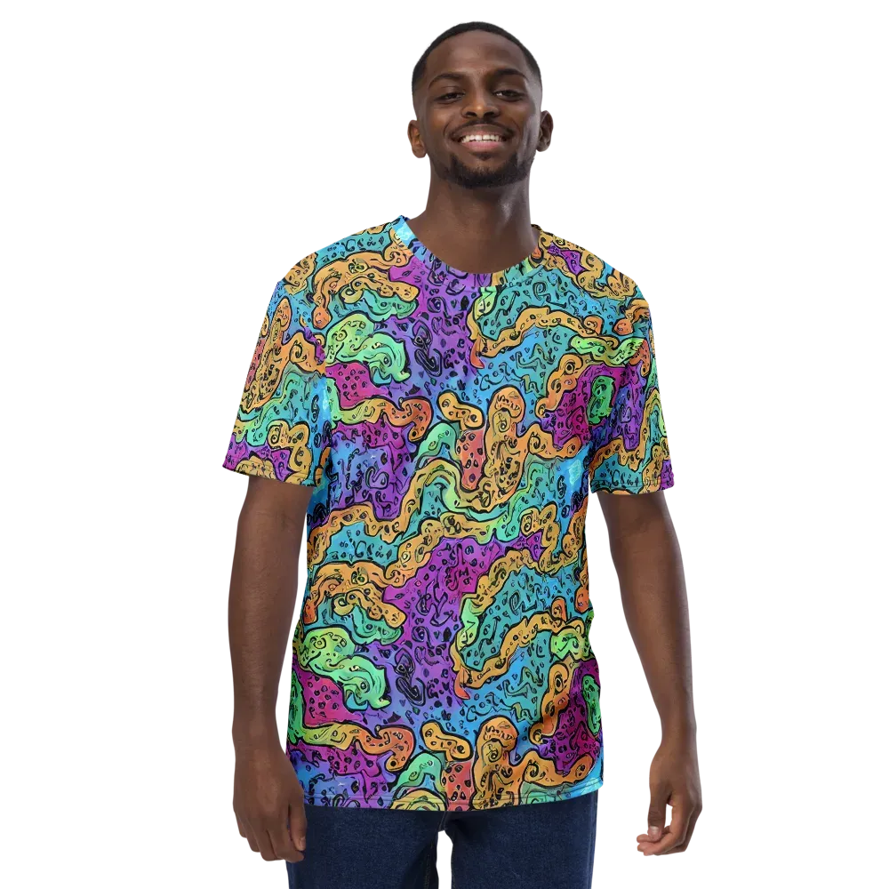 Intergalactic Graffiti on Men's Crew Neck T-Shirt — Front