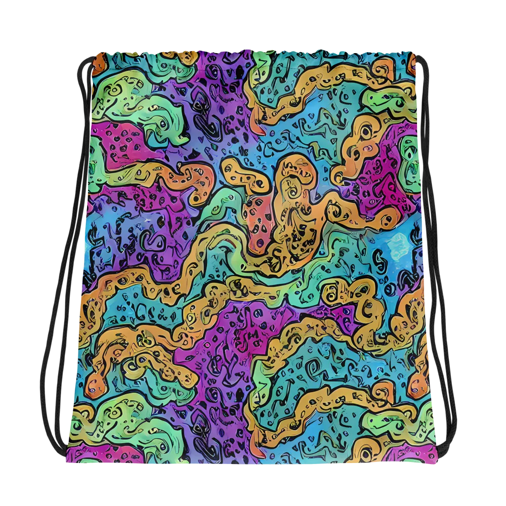 Intergalactic Graffiti on Drawstring Bag — Photo