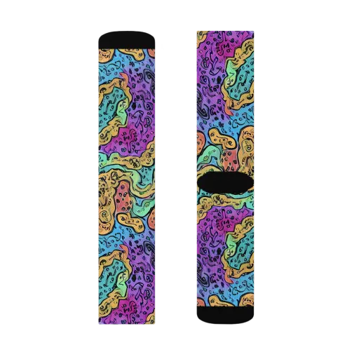 Intergalactic Graffiti on a Socks