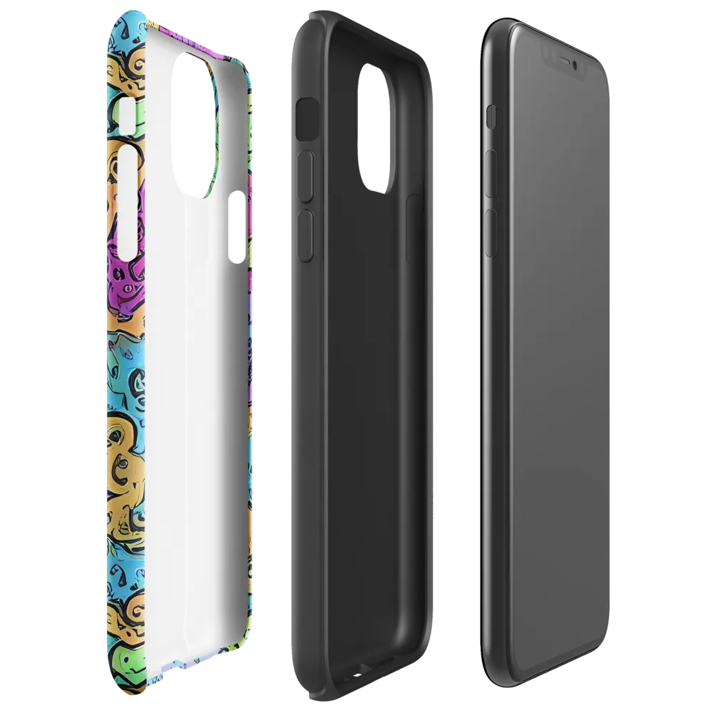 Intergalactic Graffiti on Tough Case for iPhone® — Right