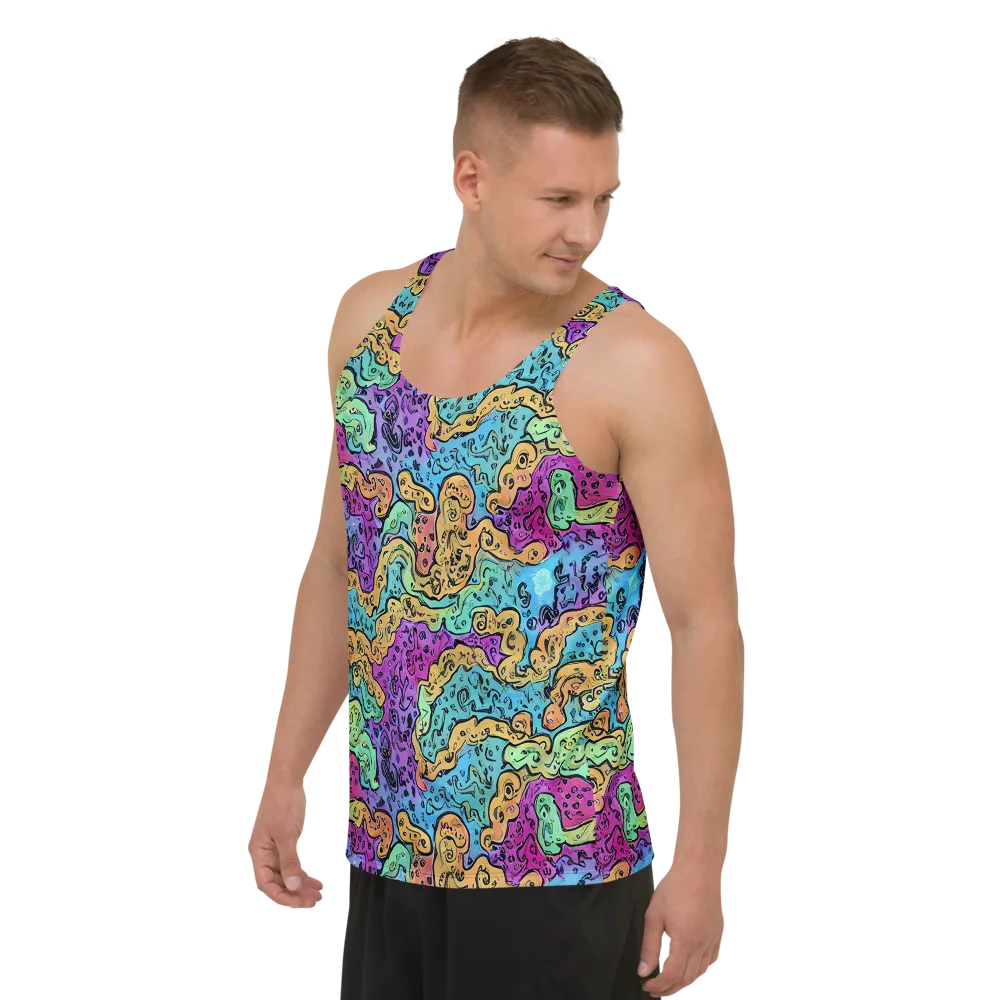 Intergalactic Graffiti on Men's Tank Top — Left Front