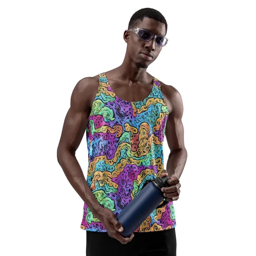 Intergalactic Graffiti on Men's Tank Top — Front