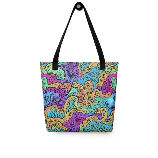 Intergalactic Graffiti on a Tote Bag