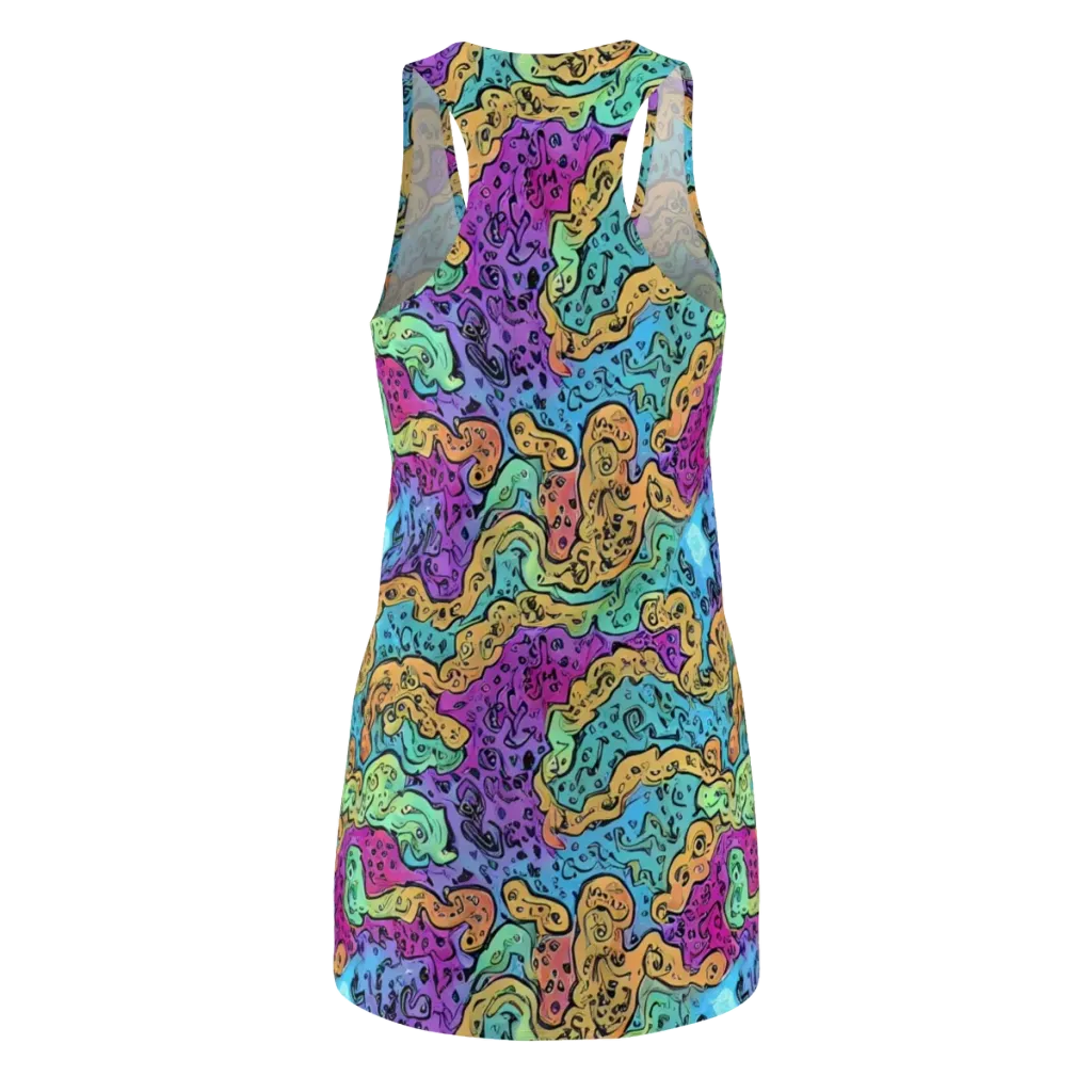 Intergalactic Graffiti on Racerback Dress — Back