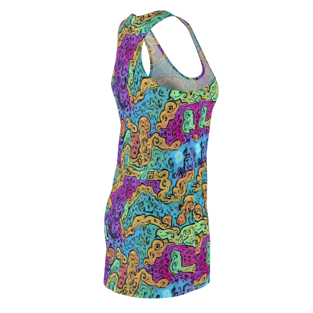 Intergalactic Graffiti on Racerback Dress — Back Side
