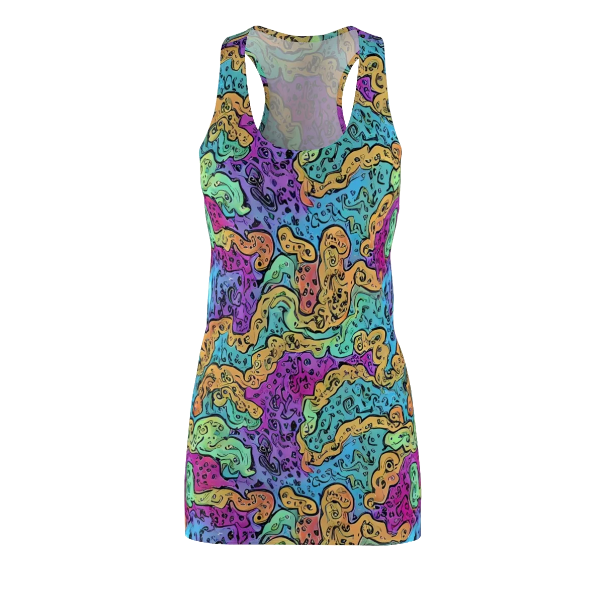 Intergalactic Graffiti on Racerback Dress — Front