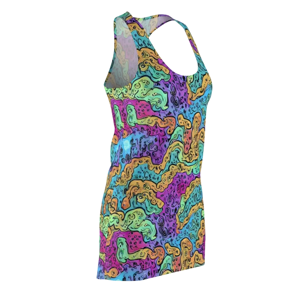 Intergalactic Graffiti on Racerback Dress — Front Side