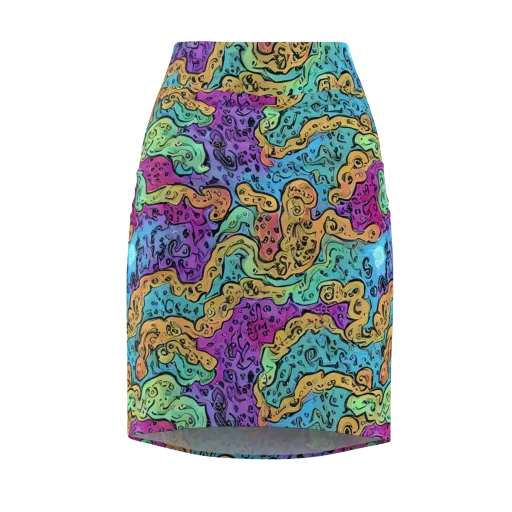 Intergalactic Graffiti on a Pencil Skirt