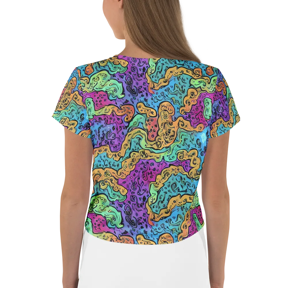 Intergalactic Graffiti on Crop Tee — Back