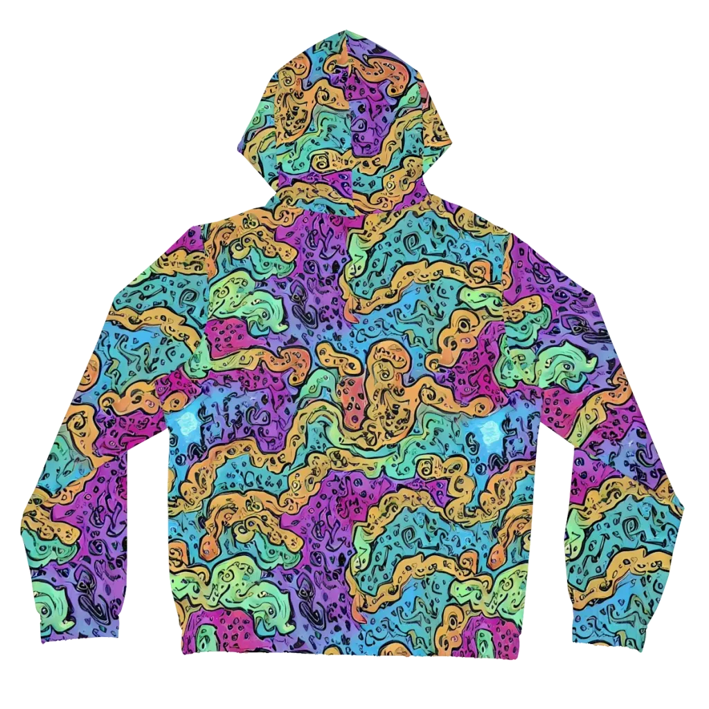 Intergalactic Graffiti on Women's Full-Zip Hoodie — Back