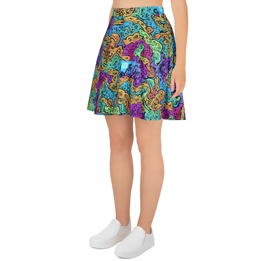 Intergalactic Graffiti on Skater Skirt — Left