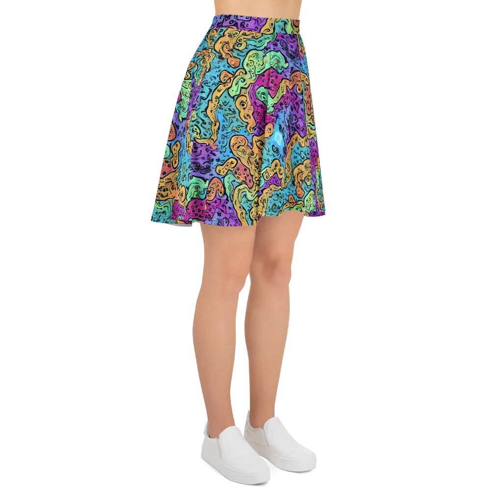 Intergalactic Graffiti on Skater Skirt — Right