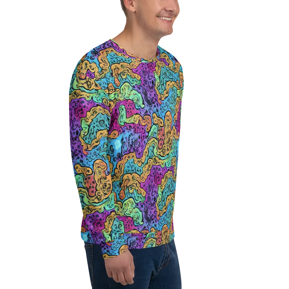 Intergalactic Graffiti on Sweatshirt — Right Front