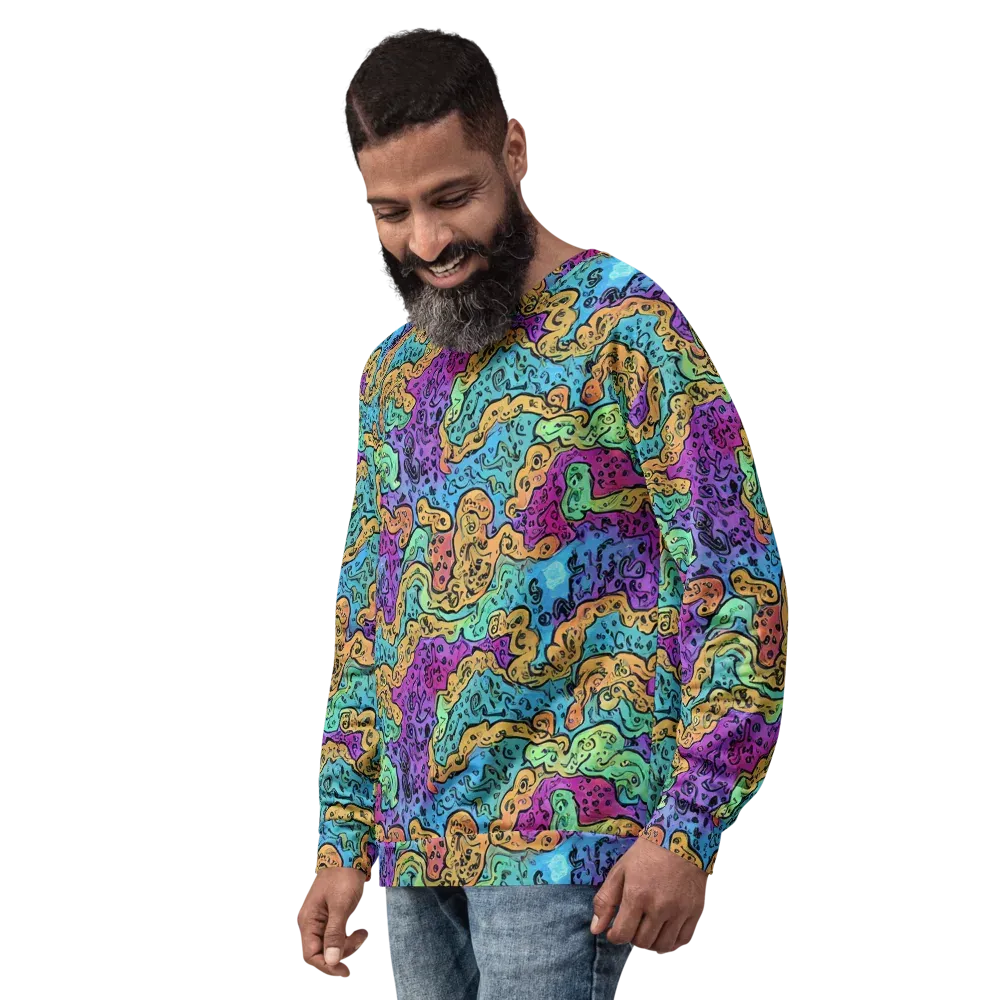 Intergalactic Graffiti on Sweatshirt — Left Front