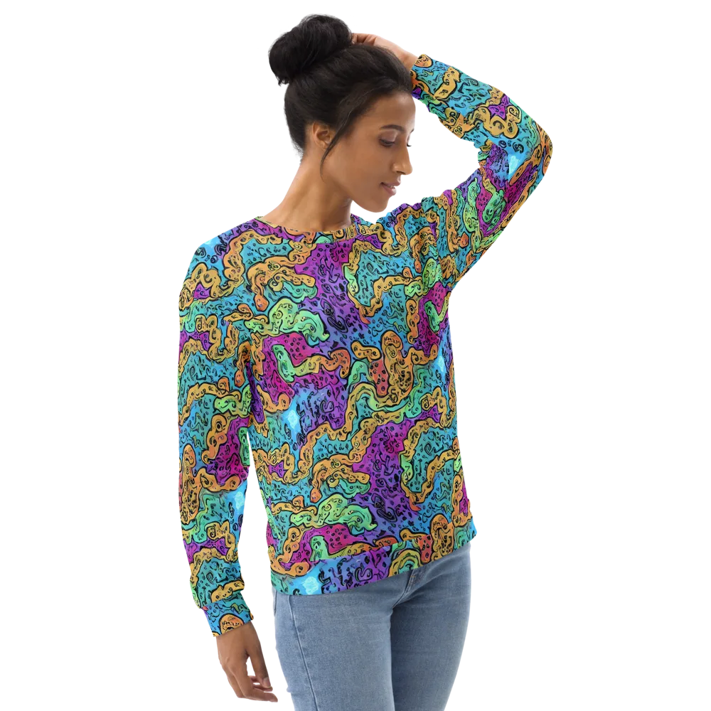Intergalactic Graffiti on Sweatshirt — Right Front
